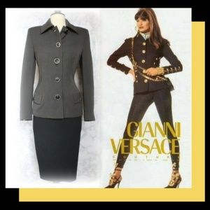 VINTAGE GIANNI VERSACE MEDUSA BLAZER WOOL JACKET